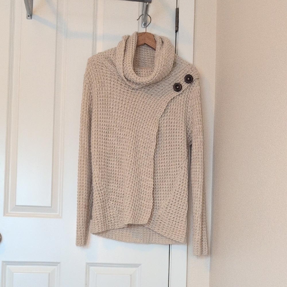 Staccato Cowl Neck Knit Sweater